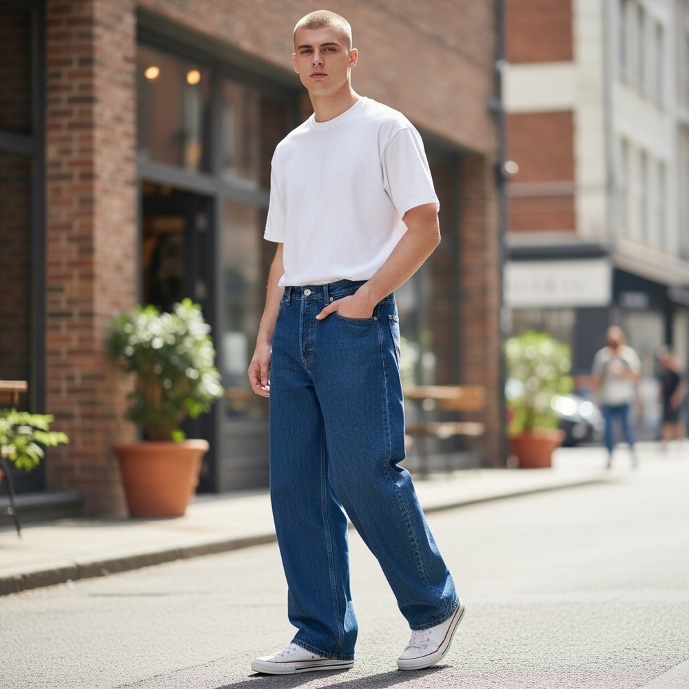 Sean John Relaxed Fit Blue Jeans